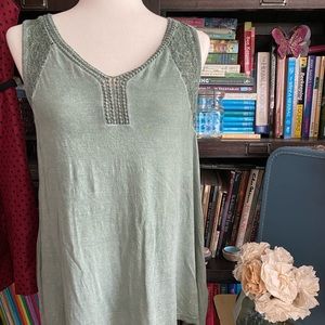 Olivia Sky olive green soft tank